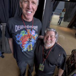 Bill Walton and Woz: photo credit Jay Blakesberg